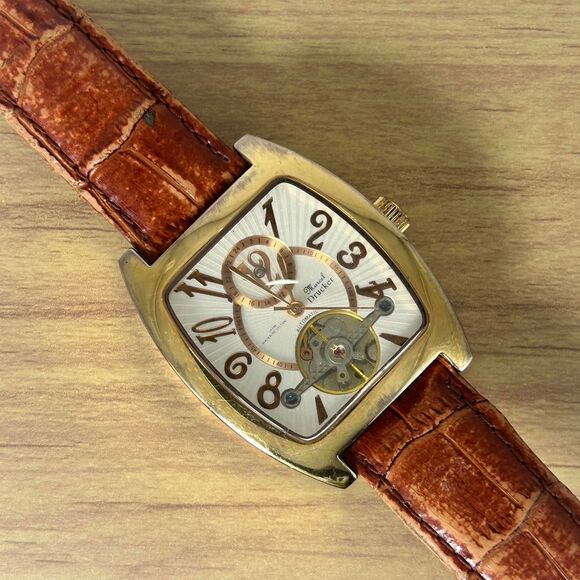 Men's Automatic Rosetone Stainless Steel Watch Marcel Drucker Collection - Picture 1 of 5